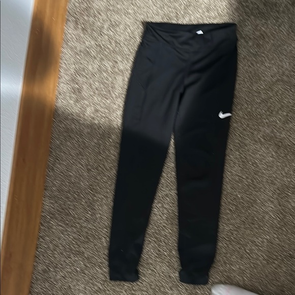 Nike Black Leggings Athletic Style - Picture 1 of 3